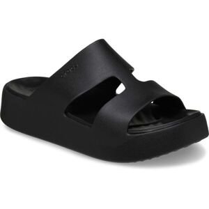 Crocs GETAWAY PLATFORM H-STRAP Dámske sandále, čierna, veľkosť 37/38