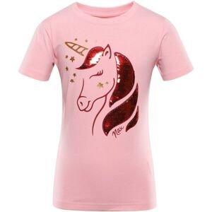 NAX LORETO Dievčenské tričko, ružová, veľkosť