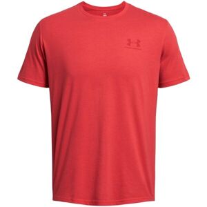 Under Armour SPORTSTYLE LC SS Pánske tričko, červená, veľkosť