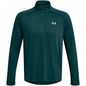 Under Armour TECH 2.0 1/2 ZIP Pánske tričko, tyrkysová, veľkosť