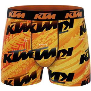 KTM FIRE Pánske boxerky, oranžová, veľkosť