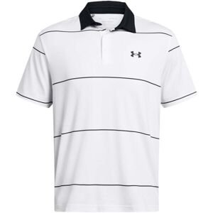 Under Armour PLAYOFF 3.0 Pánske golfové tričko, biela, veľkosť
