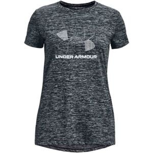 Under Armour TWIST Dievčenské tričko, tmavo sivá, veľkosť