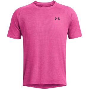 Under Armour TECH TEXTURED Pánske tričko, ružová, veľkosť