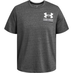 Under Armour RIVAL TERRY COLORBLOCK Pánske tričko, sivá, veľkosť