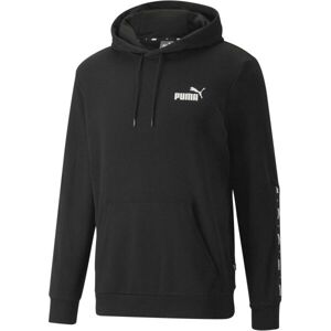 Puma ESSENTIALS + TAPE HOODIE TR Pánska mikina, čierna, veľkosť