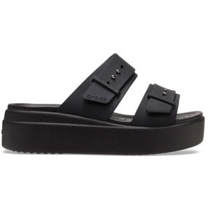 Crocs BROOKLYN BUCKLE LOW WEDGE W Dámske sandále, čierna, veľkosť 38/39