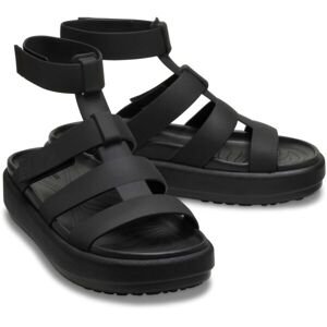 Crocs BROOKLYN LUXE GLADIATOR W Dámske sandále, čierna, veľkosť 36/37