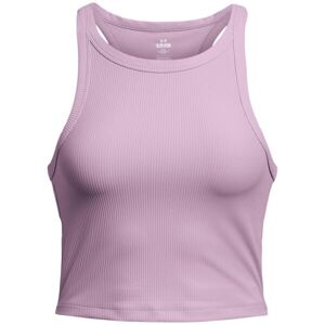 Under Armour MERIDIAN RIB CROP TANK Dámske tielko, fialová, veľkosť