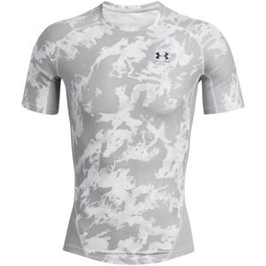 Under Armour HG ISOCHILL PRINTED TEE Pánske tričko, sivá, veľkosť