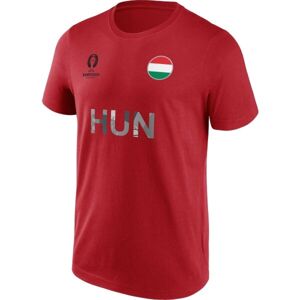 FANATICS UEFA EURO 2024 HUNGARY NATION FLAG Pánske tričko, červená, veľkosť