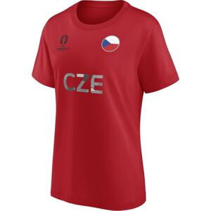FANATICS UEFA EURO 2024 CZECHIA NATION FLAG Dámske tričko, červená, veľkosť