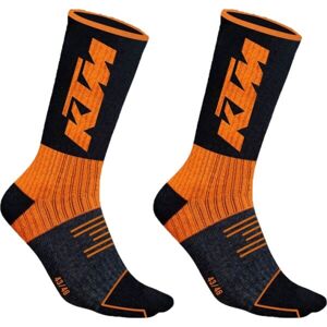 KTM SOCKS LONG 2P Unisex ponožky, čierna, veľkosť