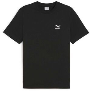 Puma CLASSICS SMALL LOGO TEE Pánske tričko, čierna, veľkosť