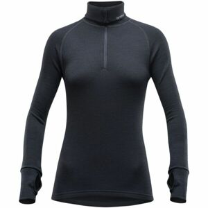 Devold EXPEDITION WOMAN ZIP NECK Dámske funkčné tričko, čierna, veľkosť