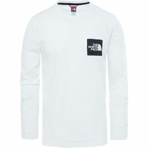 The North Face L/S FINE TEE Pánske tričko s dlhým rukávom, biela, veľkosť