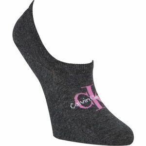 Calvin Klein JEANS LOGO SNEAKER Dámske ponožky, tmavo sivá, veľkosť os