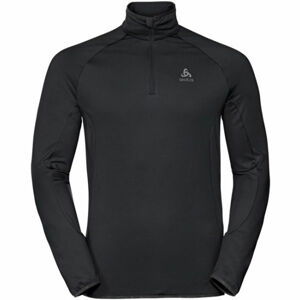 Odlo MIDLAYER 1/2 ZIP CARVE LIGHT Pánska mikina so stojačikom, čierna, veľkosť M