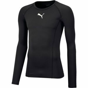 Puma LIGA BASELAYER TEE LS Pánske funkčné tričko, čierna, veľkosť XS