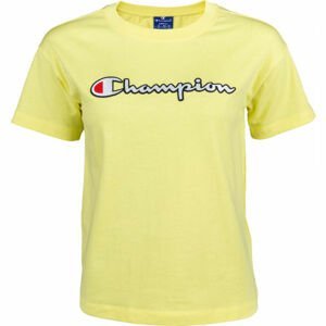 Champion CREWNECK T-SHIRT Dámske tričko, žltá, veľkosť M