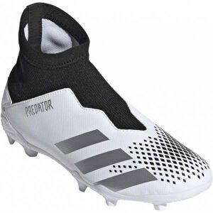 adidas PREDATOR 20.3 LL FG J Detské kopačky, biela, veľkosť 36