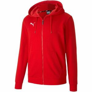 Puma TEAMGOAL 23 CASUALS HOODED JACKET Pánska športová mikina, červená, veľkosť XL