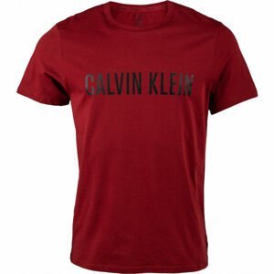 Calvin Klein S/S CREW NECK GRY Pánske tričko, vínová, veľkosť M