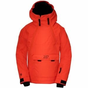 2117 LILLHEM JUNIOR´S JACKET Detská lyžiarska bunda, červená, veľkosť 128
