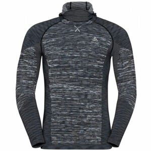 Odlo BL TOP WITH FACEMASK L/S BLACKCOMB ECO Pánske tričko s integrovanou kuklou, tmavo sivá, veľkosť