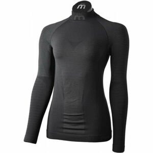 Mico L/SLVS MOCK NECK SHIRT WARM CONTROL W Dámske termo tričko, čierna, veľkosť M