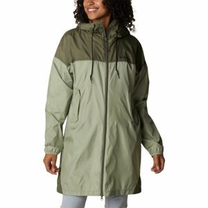 Columbia FLASH CHALLENGER LONG WINDBREAKER Dámska bunda, khaki, veľkosť M