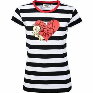 LOONEY TUNES TWEETY HEART Dámske tričko, čierna, veľkosť M