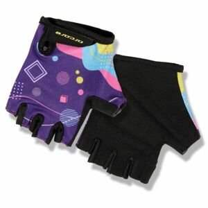 Arcore LUKE Dievčenské cyklistické rukavice, fialová, veľkosť 4