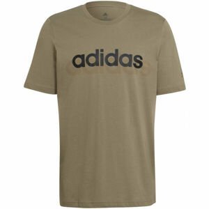 adidas LIN SJ T Pánske tričko, khaki, veľkosť L