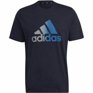 adidas D2M LOGO TEE Pánske športové tričko, čierna, veľkosť L