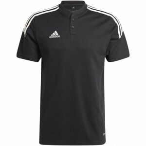 adidas CON22 POLO Pánske polo tričko, čierna, veľkosť M