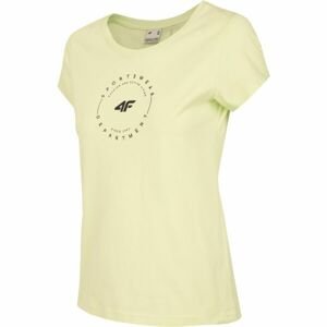 4F WOMEN'S T-SHIRT Dámske tričko, žltá, veľkosť M
