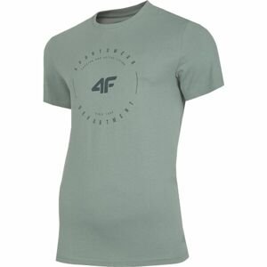 4F MEN'S T-SHIRT Pánske tričko, svetlo zelená, veľkosť XL
