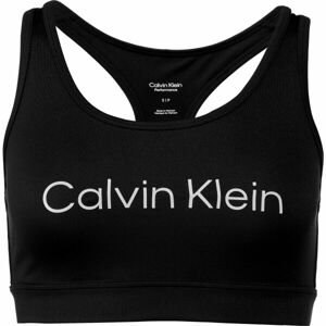 Calvin Klein MEDIUM SUPPORT SPORTS BRA  Dámska podprsenka, čierna, veľkosť XS
