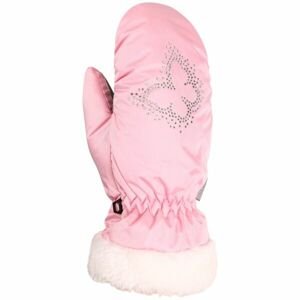 Lewro UNANA Dievčenské palcové rukavice, ružová, veľkosť 6-7