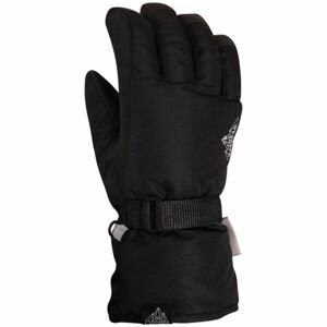 Lewro KAYA Detské lyžiarske rukavice, čierna, veľkosť 4-7