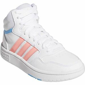 adidas HOOPS 3.0 MID K Chlapčenské členkové tenisky, biela, veľkosť 36