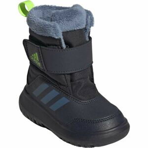 adidas WINTERPLAY I Detská zimná obuv, tmavo modrá, veľkosť 24