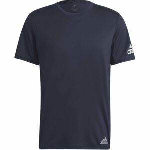 adidas RUN IT TEE M Pánske bežecké tričko, tmavo modrá, veľkosť M