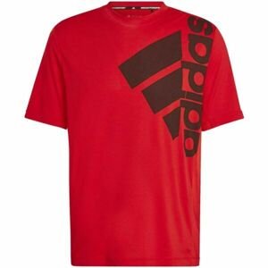 adidas T365 BOS TEE Pánske športové tričko, červená, veľkosť M