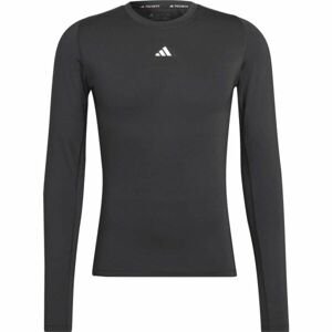 adidas TF LS TEE Pánske tričko, čierna, veľkosť 2XL