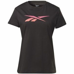 Reebok VECTOR GRAPHIC TEE Dámske tričko, čierna, veľkosť