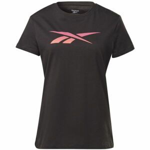 Reebok VECTOR GRAPHIC TEE Dámske tričko, čierna, veľkosť XS