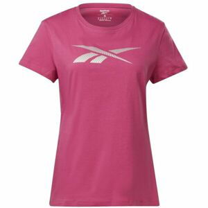 Reebok VECTOR GRAPHIC TEE Dámske tričko, ružová, veľkosť S