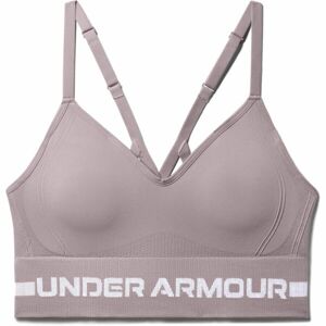 Under Armour SEAMLESS LOW LONG BRA Športová podprsenka, ružová, veľkosť XS